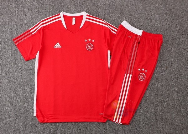 Calcio Maglie Formazione Set Completo Ajax 2021 2022 Rosso I Bianco