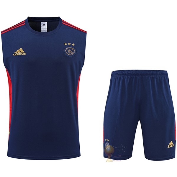 Calcio Maglie Formazione Sin Mangas Set Completo Ajax 2022 2023 Blu Rosso