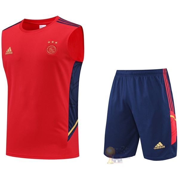 Calcio Maglie Formazione Sin Mangas Set Completo Ajax 2022 2023 Rosso Blu