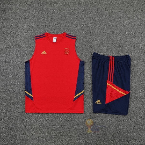 Calcio Maglie Formazione Sin Mangas Set Completo Ajax 2022 2023 Rosso Blu