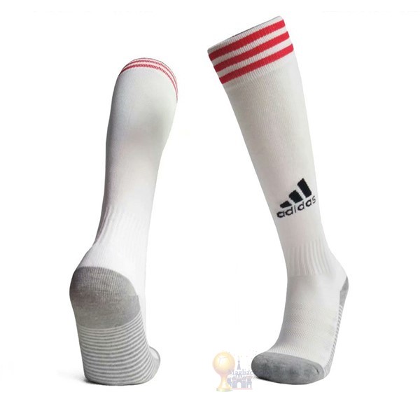 Calcio Maglie Home Calzettoni Ajax 2019 2020 Bianco