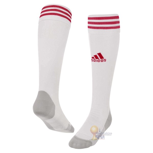 Calcio Maglie Home Calzettoni Ajax 2020 2021 Bianco