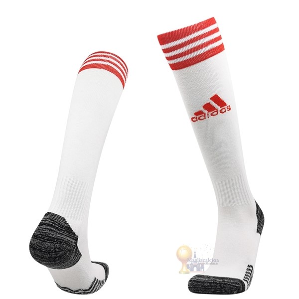 Calcio Maglie Home Calzettoni Ajax 2021 2022 Bianco