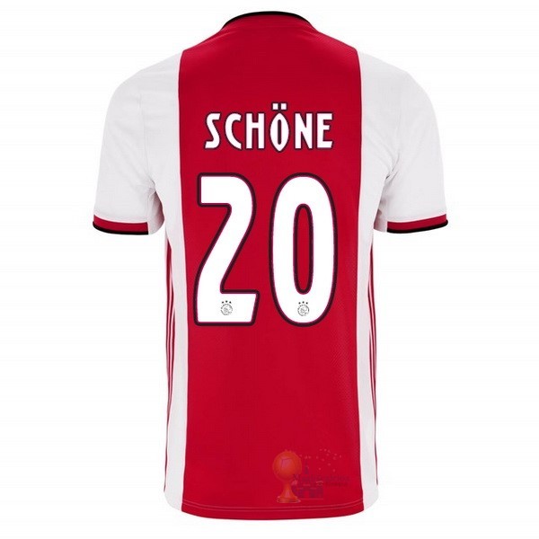 Calcio Maglie NO.20 Schone Home Maglia Ajax 2019 2020 Rosso