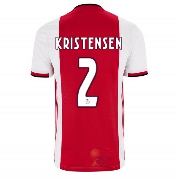 Calcio Maglie NO.2 Kristensen Home Maglia Ajax 2019 2020 Rosso
