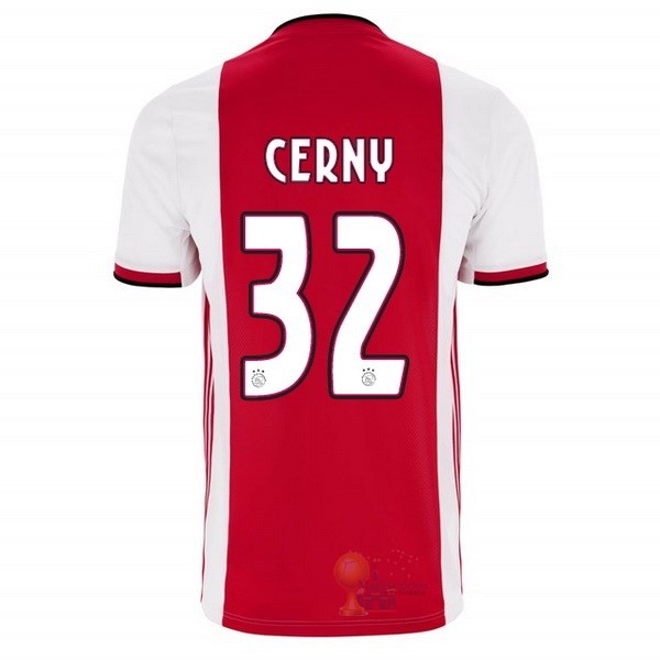 Calcio Maglie NO.32 Cerny Home Maglia Ajax 2019 2020 Rosso