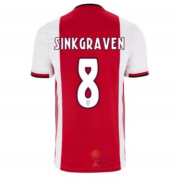 Calcio Maglie NO.8 Sinkgraven Home Maglia Ajax 2019 2020 Rosso
