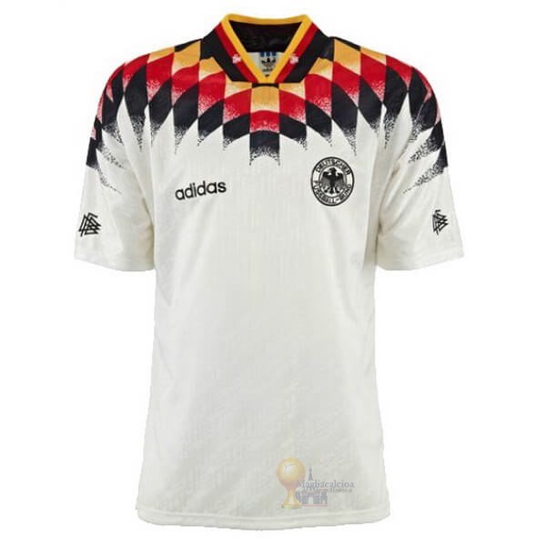 Calcio Maglie Home Maglia Germania Retro 1994 Bianco