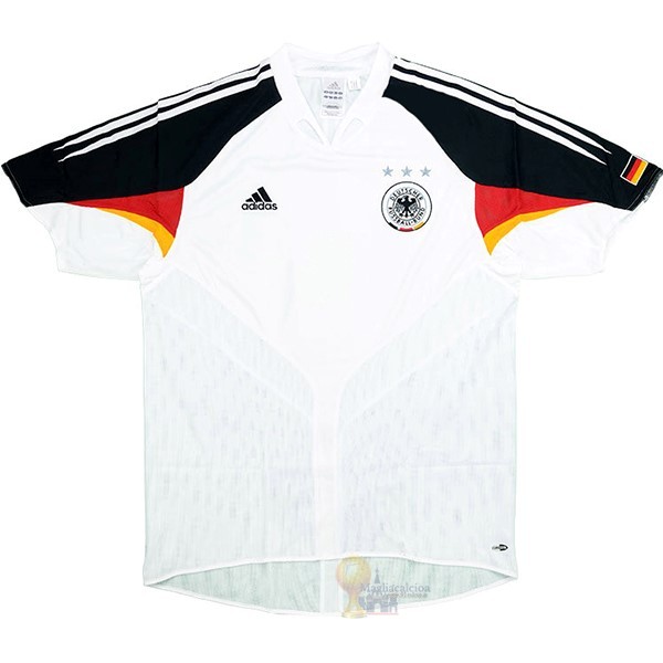 Calcio Maglie Home Maglia Germania Retro 2004 Bianco