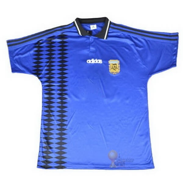 Calcio Maglie Away Maglia Argentina Retro 1994 Blu