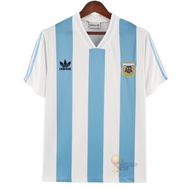Calcio Maglie Home Maglia Argentina Stile rétro 1993 1994 Blu