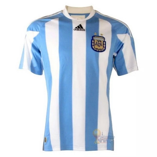 Calcio Maglie Home Maglia Argentina Stile rétro 2010 Blu