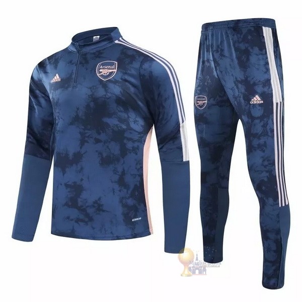 Calcio Maglie Giacca Arsenal 2020 2021 Blu Rosa