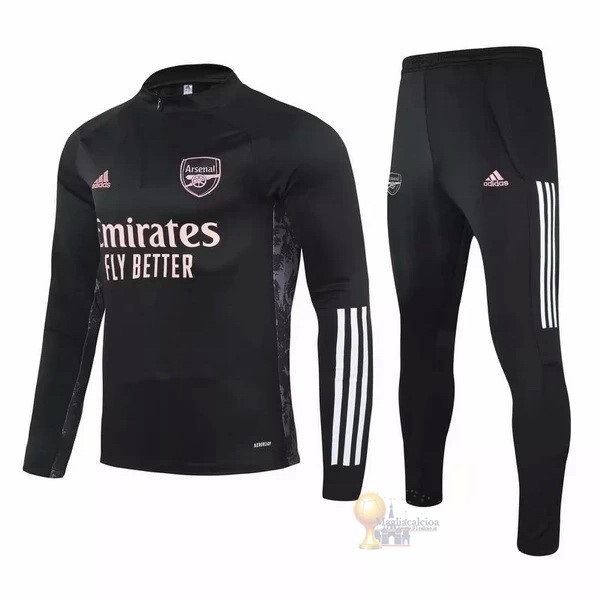 Calcio Maglie Giacca Arsenal 2020 2021 Nero Rosa