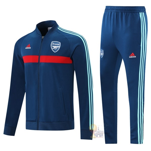 Calcio Maglie Giacca Arsenal 2021 2022 Rosso Blu Navy