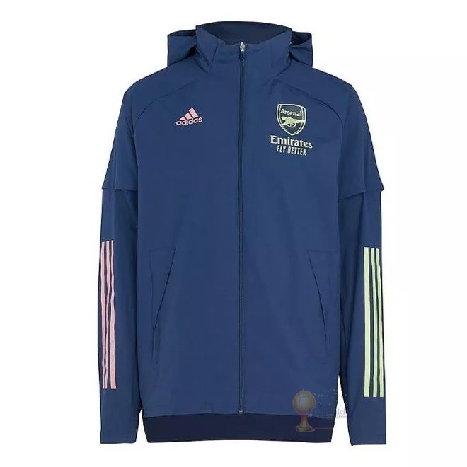 Calcio Maglie Giacca a vento Arsenal 2020 2021 Blu