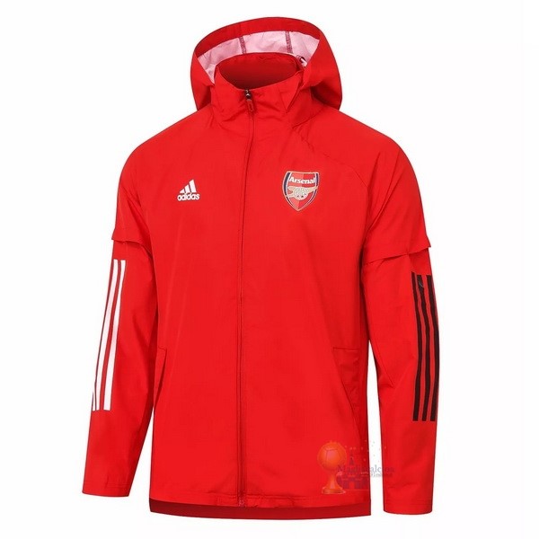 Calcio Maglie Giacca a vento Arsenal 2020 2021 Rosso Bianco