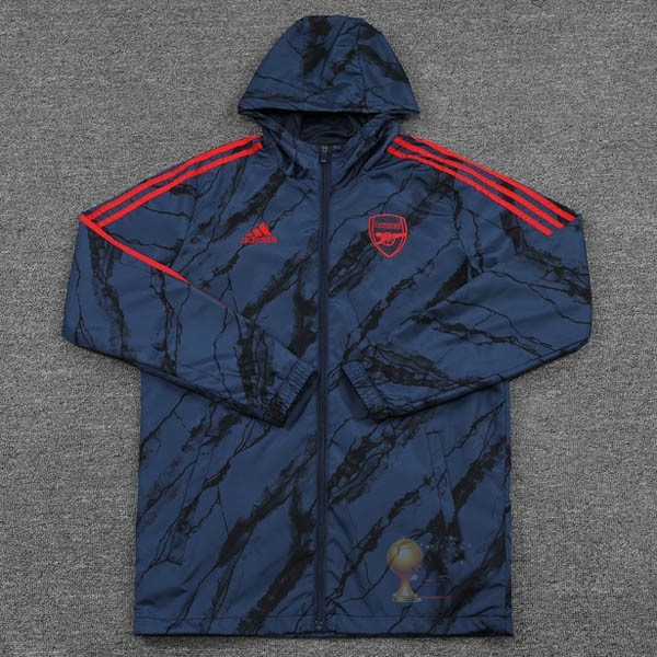 Calcio Maglie Set Completo Giacca a vento Arsenal 2021 2022 Blu Navy