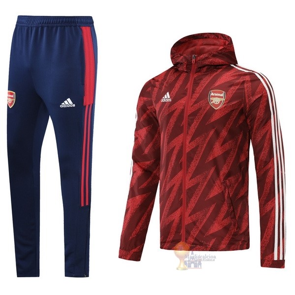 Calcio Maglie Set Completo Giacca a vento Arsenal 2021 2022 Rosso