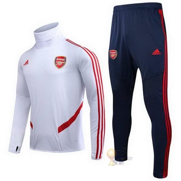 Calcio Maglie Tuta Presentazione Arsenal 2019 2020 Bianco Nero