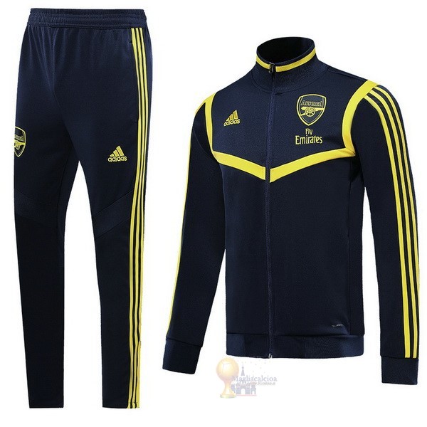 Calcio Maglie Tuta Presentazione Arsenal 2019 2020 Nero Giallo