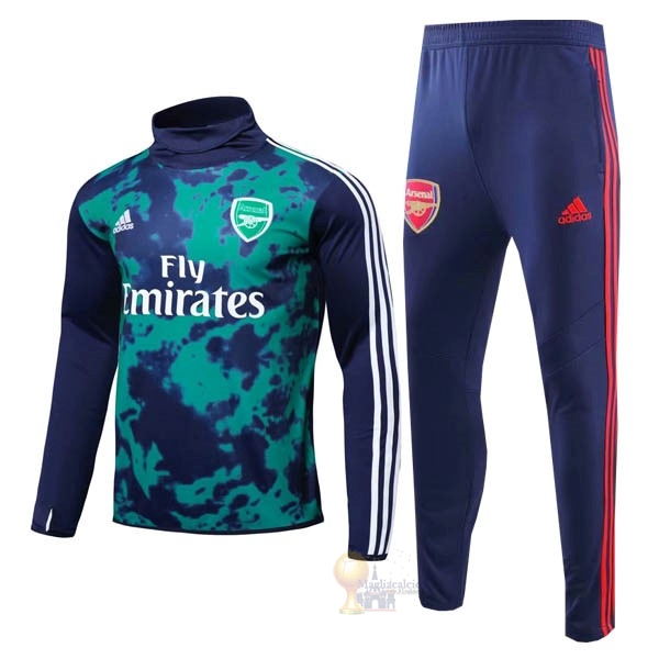 Calcio Maglie Tuta Presentazione Arsenal 2019 2020 Verde Blu