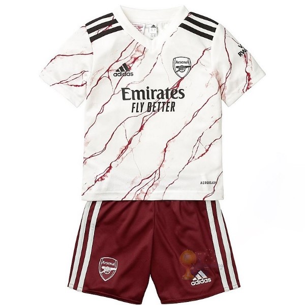 Calcio Maglie Away Conjunto De Bambino Arsenal 2020 2021 Bianco