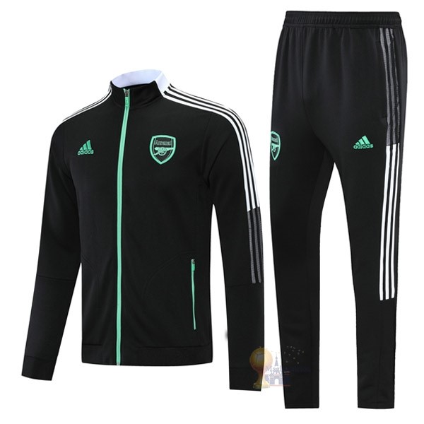 Calcio Maglie Giacca Bambino Arsenal 2021 2022 Nero Verde