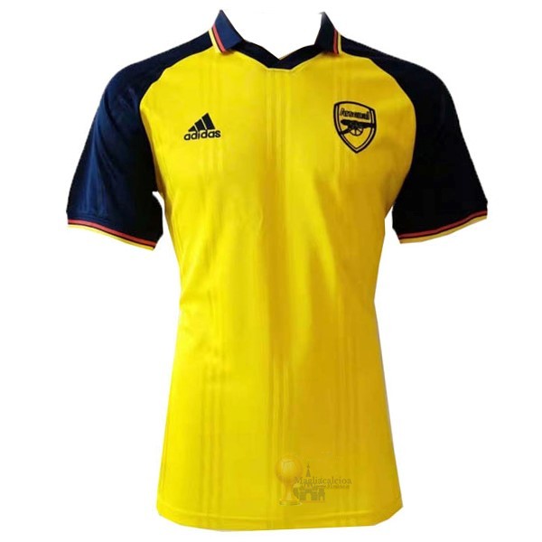 Calcio Maglie Polo Arsenal 2019 2020 Blu Giallo