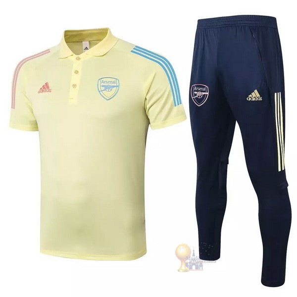 Calcio Maglie Set Completo Polo Arsenal 2020 2021 Giallo