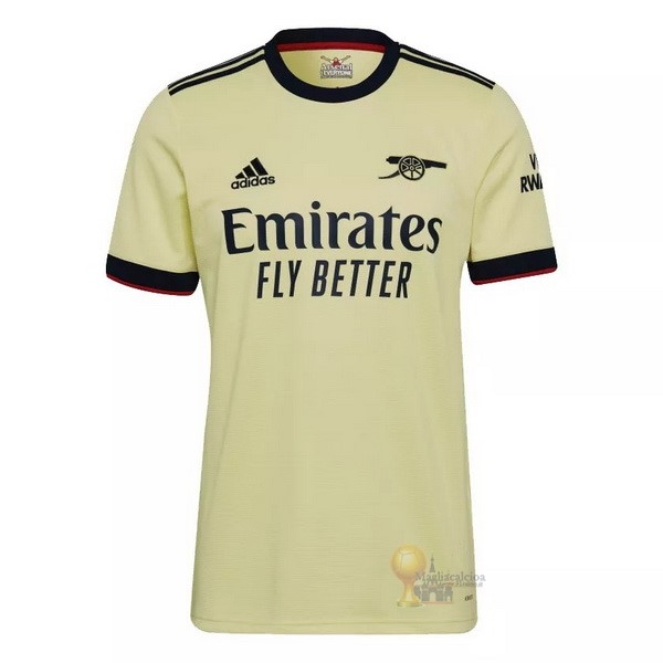 Calcio Maglie Away Maglia Arsenal 2021 2022 Giallo