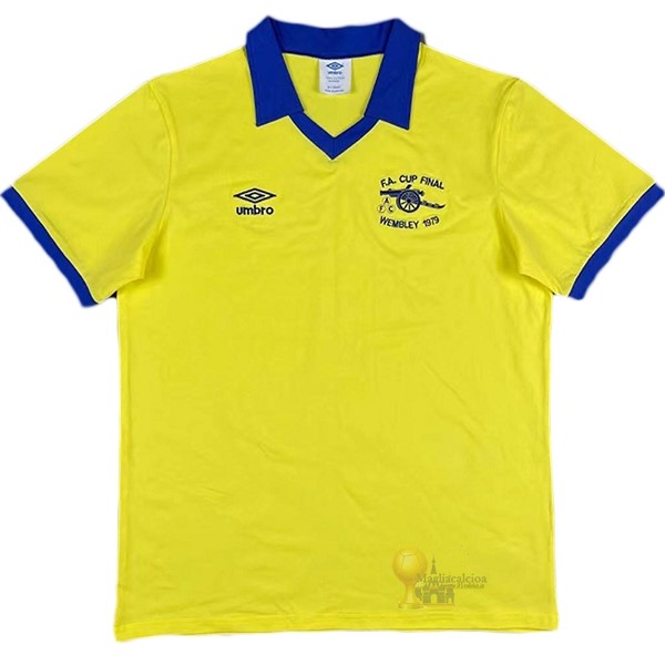 Calcio Maglie Away Maglia Arsenal Stile rétro 1971 Giallo