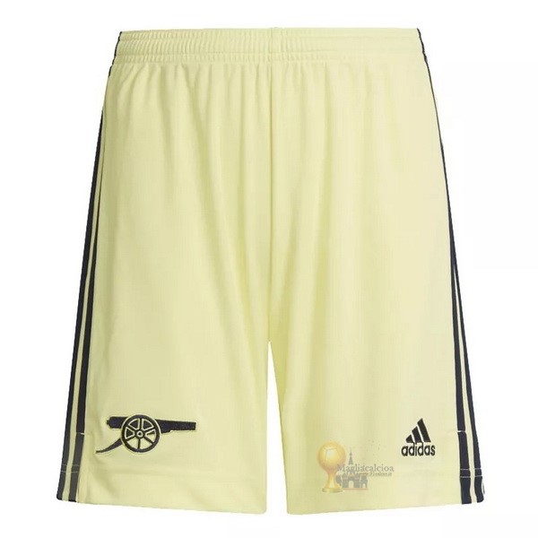 Calcio Maglie Away Pantaloni Arsenal 2021 2022 Giallo