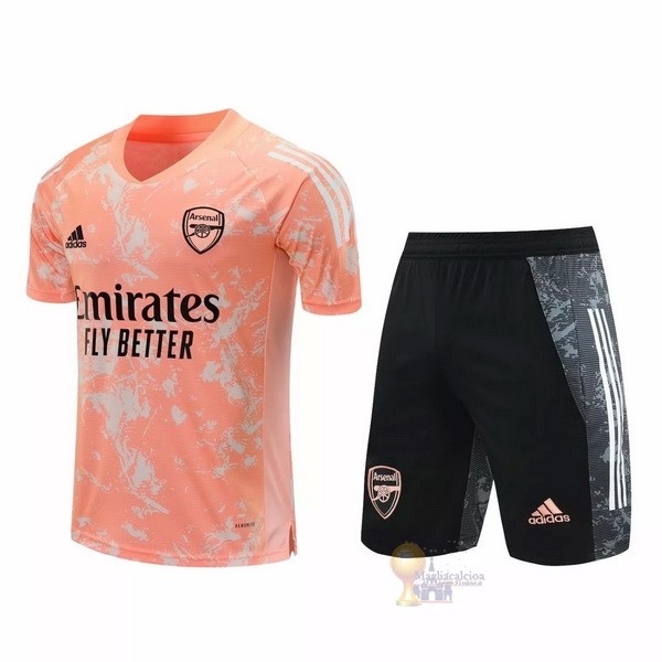 Calcio Maglie Entrenamiento Conjunto Completo Arsenal 2020 2021 Rosa