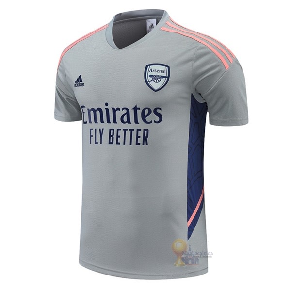 Calcio Maglie Formazione Arsenal 2022 2023 Grigio