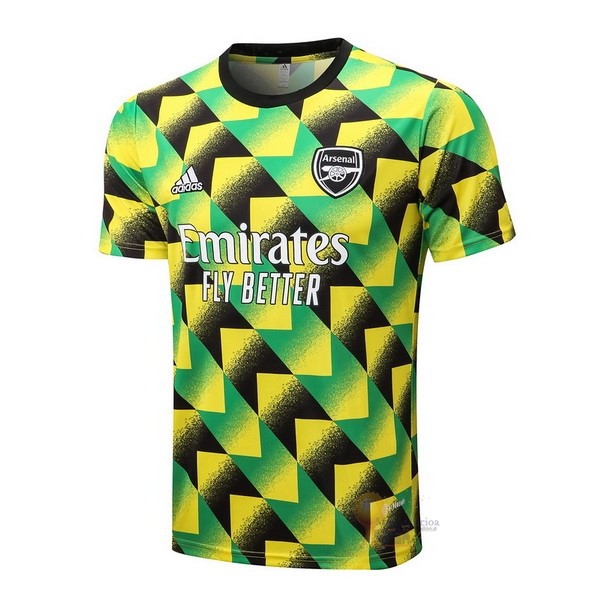 Calcio Maglie Formazione Arsenal 2022 2023 Verde Giallo