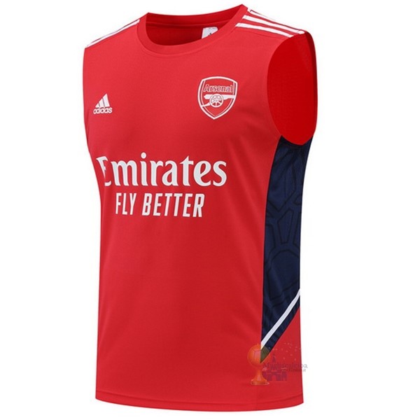 Calcio Maglie Formazione Senza Maniche Arsenal 2022 2023 Rosso Bianco Blu