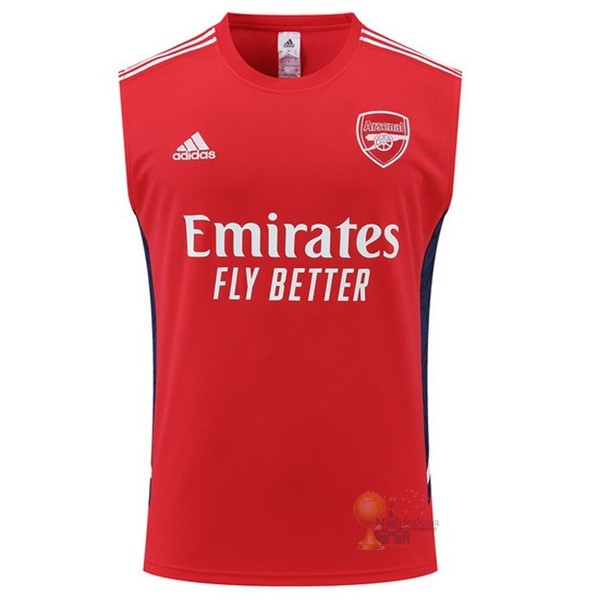 Calcio Maglie Formazione Senza Maniche Arsenal 2022 2023 Rosso Bianco Blu