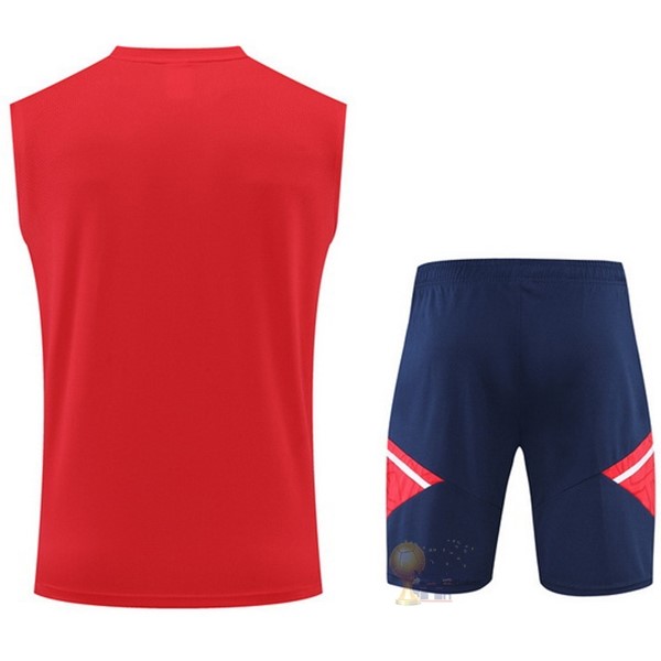 Calcio Maglie Formazione Senza Maniche Set Completo Arsenal 2022 2023 Rosso Blu