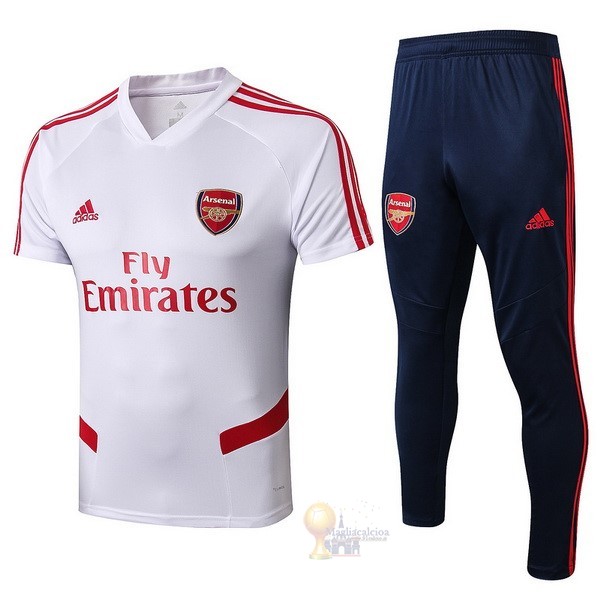Calcio Maglie Formazione Set Completo Arsenal 2019 2020 Bianco Blu