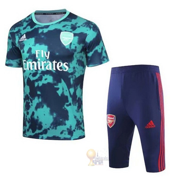 Calcio Maglie Formazione Set Completo Arsenal 2019 2020 Verde Blu