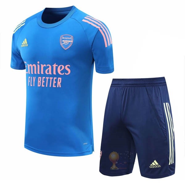 Calcio Maglie Formazione Set Completo Arsenal 2020 2021 Blu Rosa