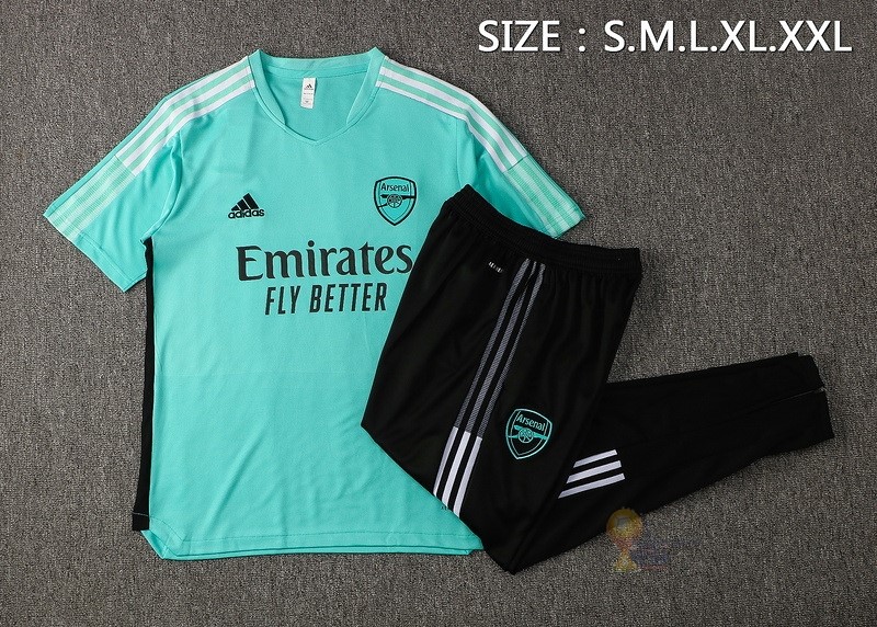 Calcio Maglie Formazione Set Completo Arsenal 2021 2022 I Verde Nero