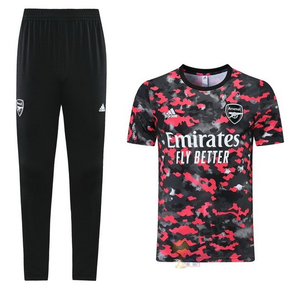 Calcio Maglie Formazione Set Completo Arsenal 2021 2022 Rosso II Nero