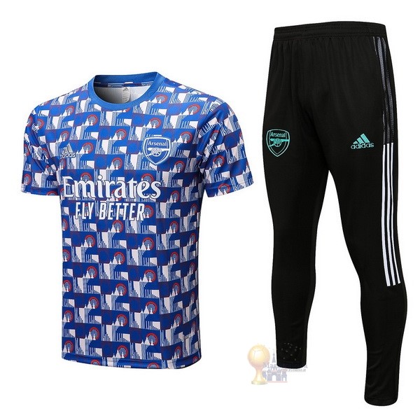 Calcio Maglie Formazione Set Completo Arsenal 2022 2023 Blu Nero Verde