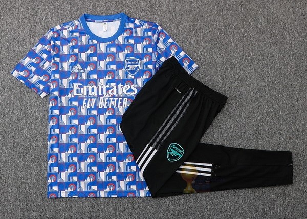 Calcio Maglie Formazione Set Completo Arsenal 2022 2023 Blu Nero Verde