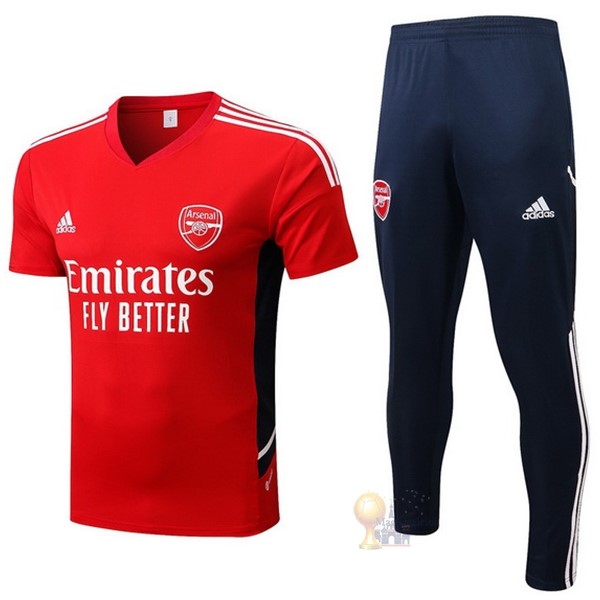 Calcio Maglie Formazione Set Completo Arsenal 2022 2023 Rosso Blu Bianco