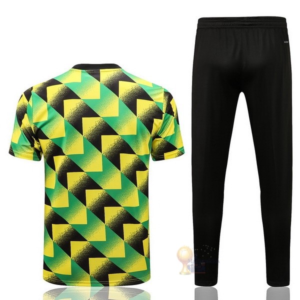 Calcio Maglie Formazione Set Completo Arsenal 2022 2023 Verde Giallo Nero
