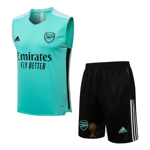 Calcio Maglie Formazione Sin Mangas Set Completo Arsenal 2021 2022 Verde Nero