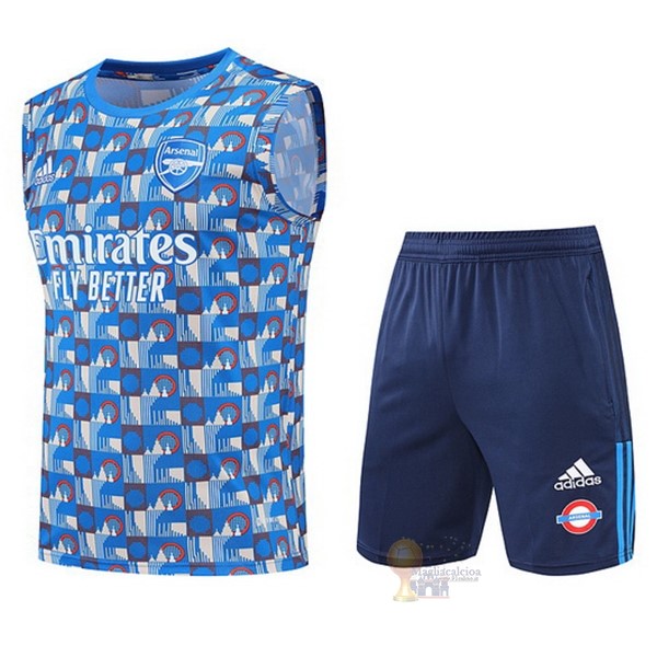 Calcio Maglie Formazione Sin Mangas Set Completo Arsenal 2022 2023 Blu